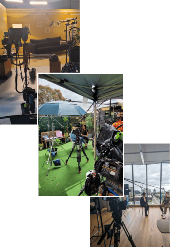 Melbourne sound recordist on location